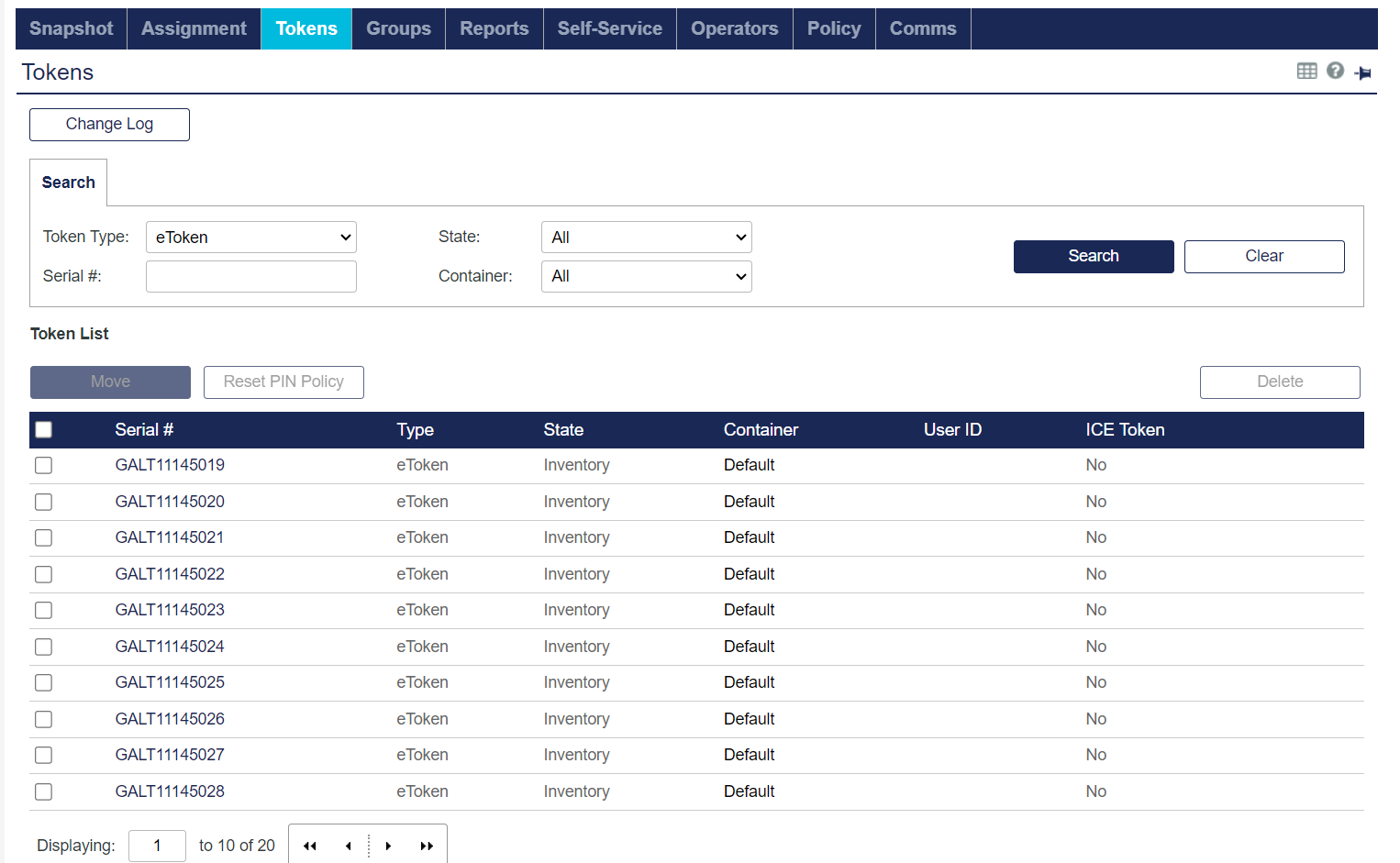 Import safenet token