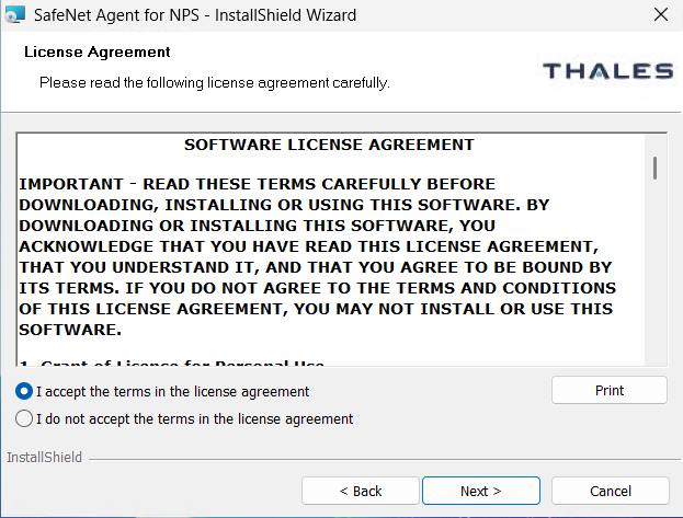 License agreement