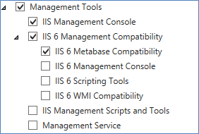IIS Role Services