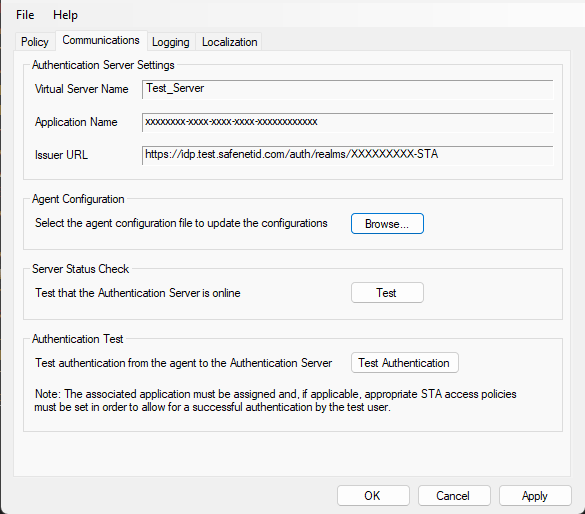 Communications Tab Communications Tab