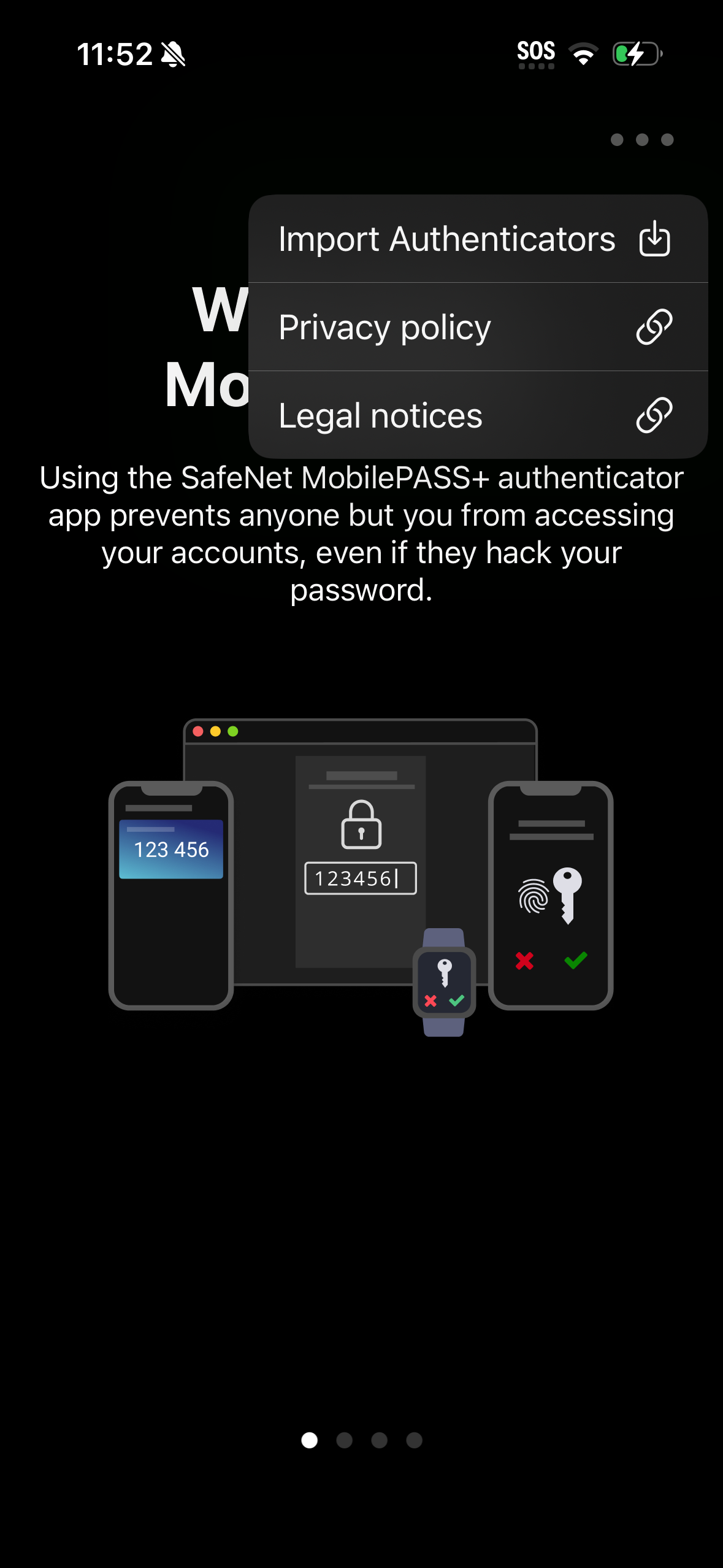 Import Authenticator Screen