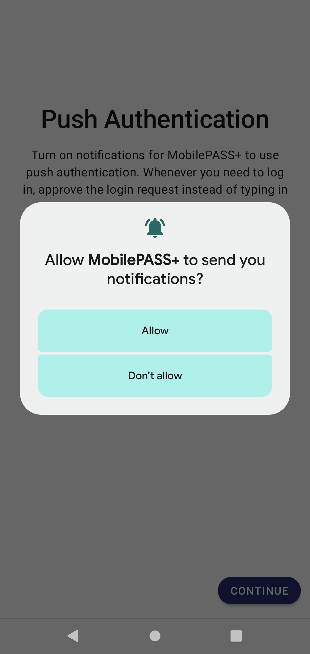 Push notification permissions
