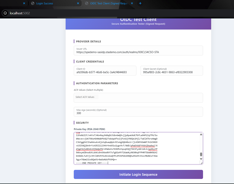 Application C details