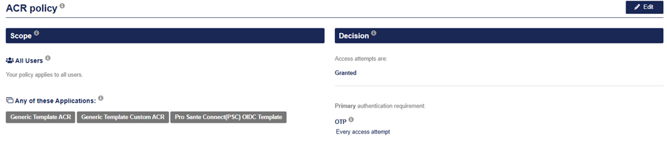 Authentication policies
