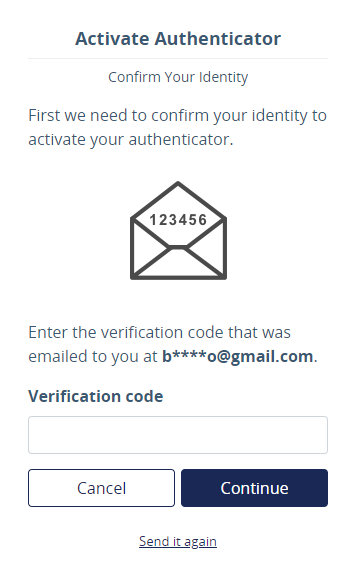 Confirm your identity