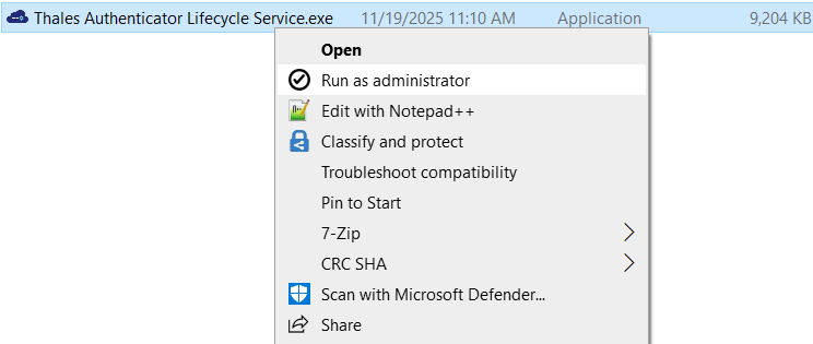 ThalesAuthenticatorLifecycleManager