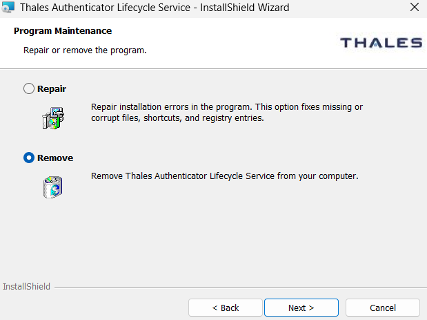 click to zoom ThalesAuthenticatorLifecycleManager