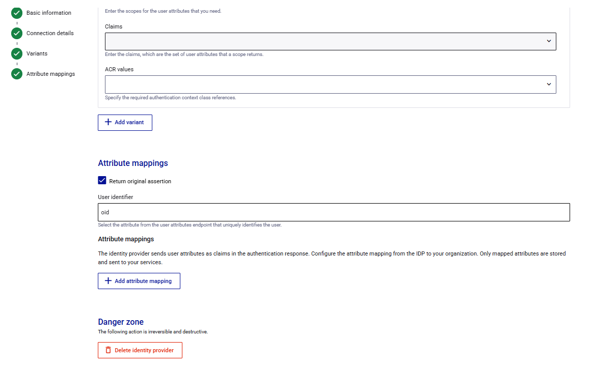 click to zoom External IDP and Identity Broker setup
