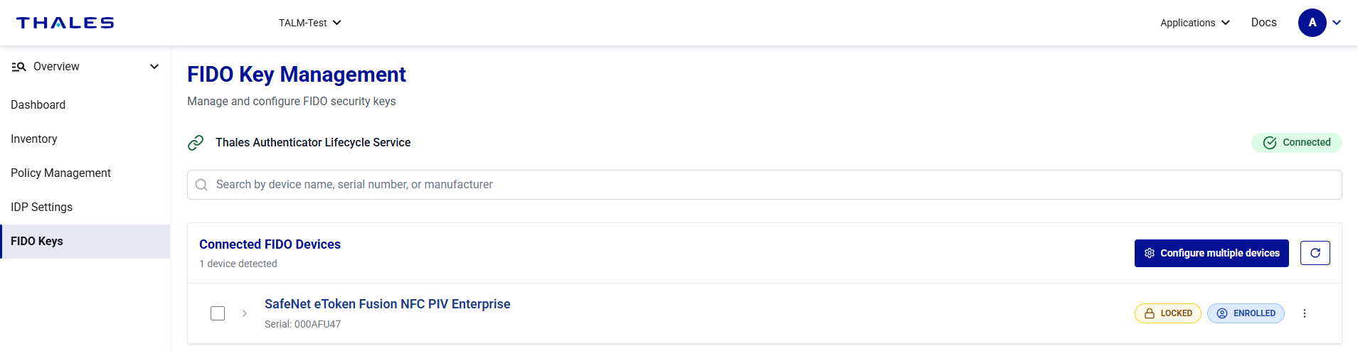 click to zoom ThalesAuthenticatorLifecycleManager